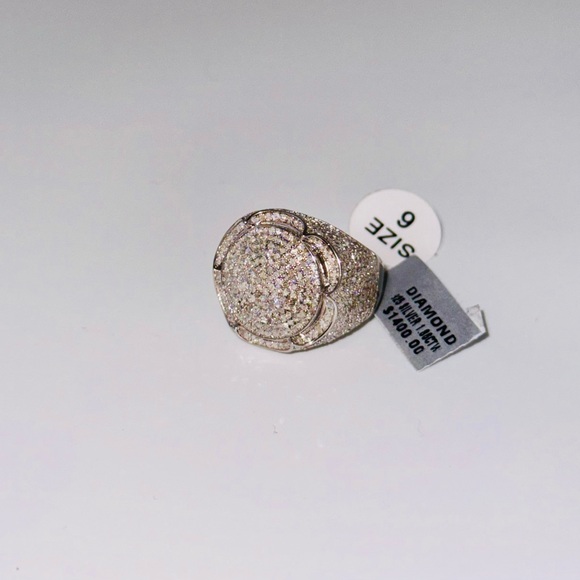 1.86 ct Natural Real Diamond Men Iced out custom Mariner Ring, FREE appraisal - Picture 4 of 5